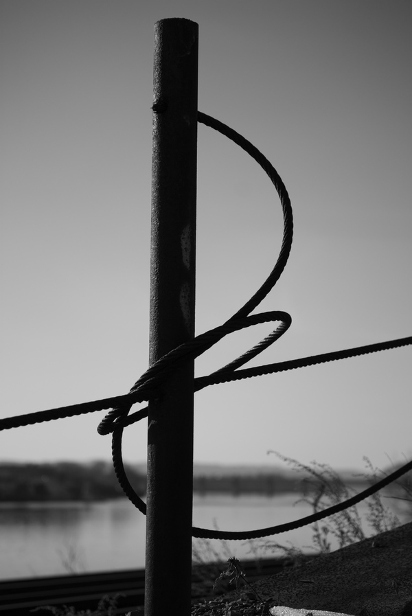 fence in black and white